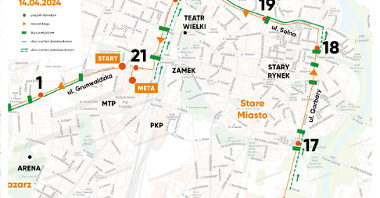 Mapa 16. PKO Poznań Półmaraton